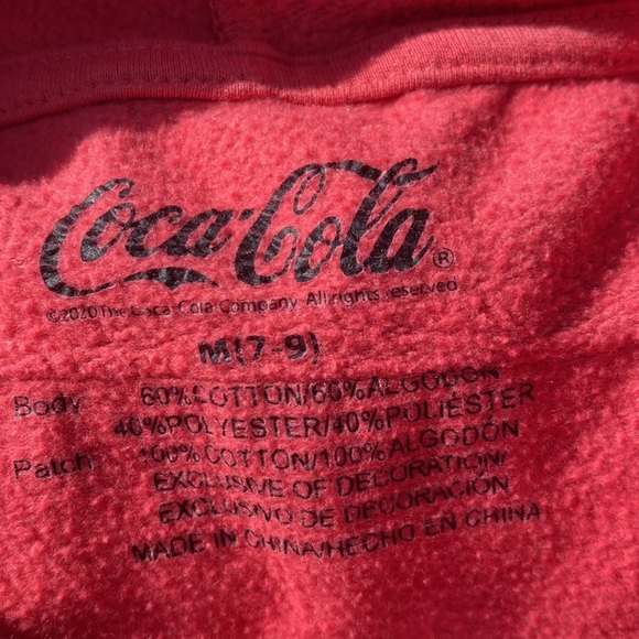 Medium Coca Cola Hoodie Kids - Picture 3 of 4